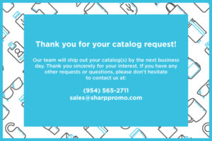 Catalog Thank you Page